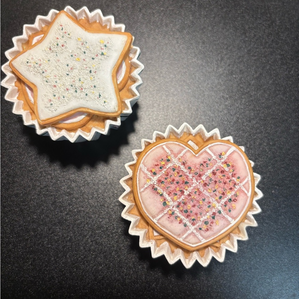 Star and Heart Shaped Party Cookies Cupcakes